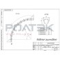 Поворот направляющей 240.RC55.R700.90 угол поворота 90°