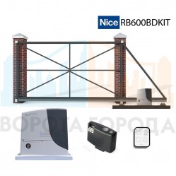 Ворота откатные 4750х2250 мм с электроприводом Nice RB600BDKIT 