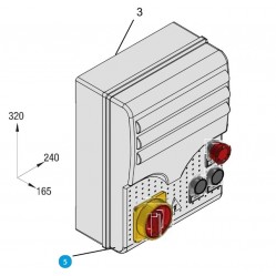 CAME Крышка S4340 с кнопками 119RIR223